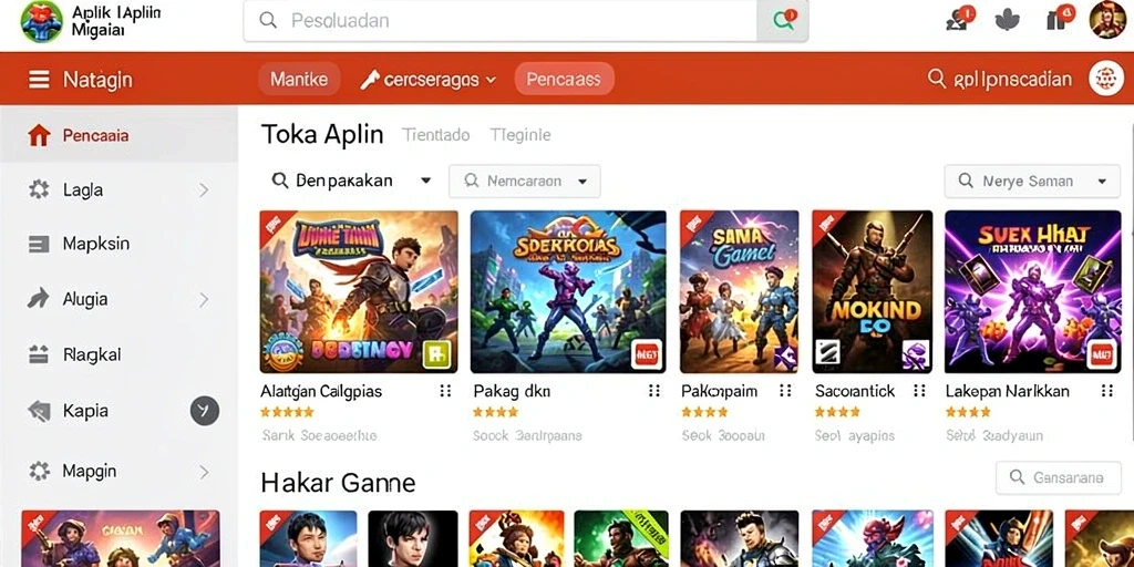 fo8 - Tangkapan layar tampilan menu yang menarik.